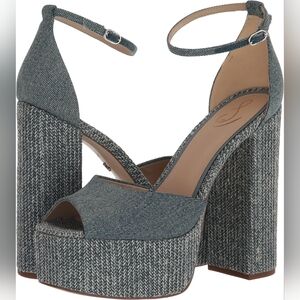 Sam Edelman Kori Ankle Strap Platform Sandals - Size 8